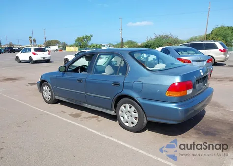 1998 Honda Civic Lx z USA, uszkodzony, nr VIN 1HGEJ6670WL040128